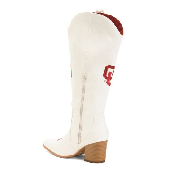 VACCARI BOOTS White Oklahoma Blair Tall Heeled Western Boots - Picture 2 of 2